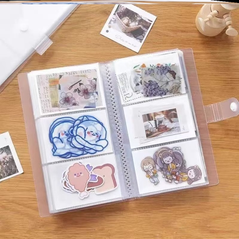 3寸塑封相册本拍立得小卡电影票火车票收纳追星明星卡册ins高颜