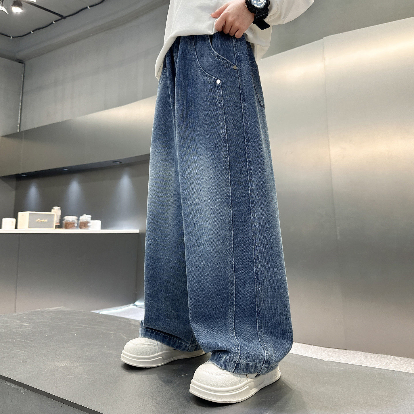 德国男童款裤子新款中大童装男孩季休闲儿童牛仔裤痞帅风