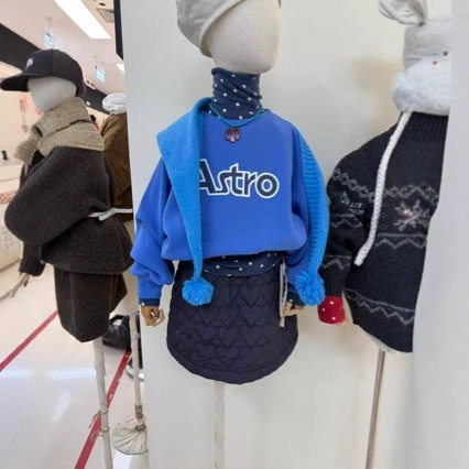 德国冬季新款童装 韩版童装男女童加绒加厚圆领卫衣 幼儿园卫衣