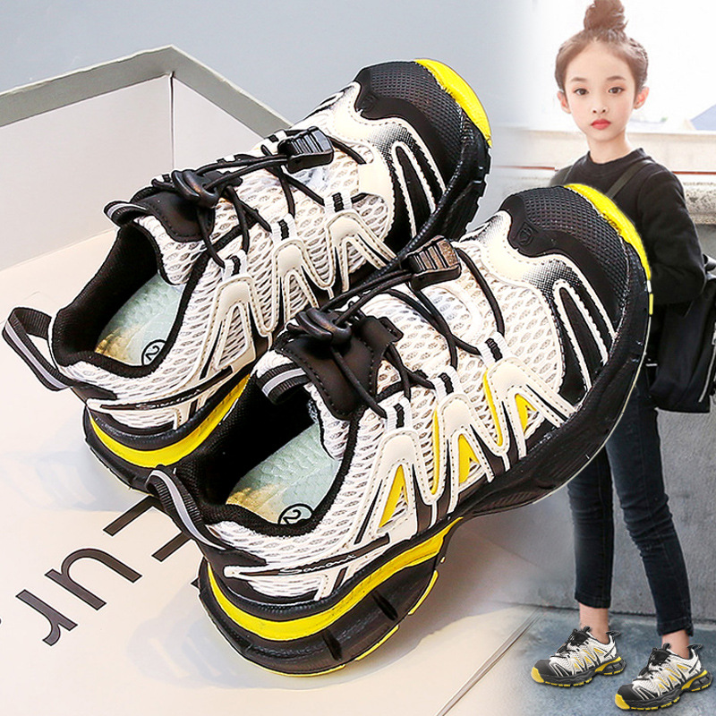 今年新品儿童运动鞋女童鞋新款季公主软底老爹鞋女孩时尚透气跑步