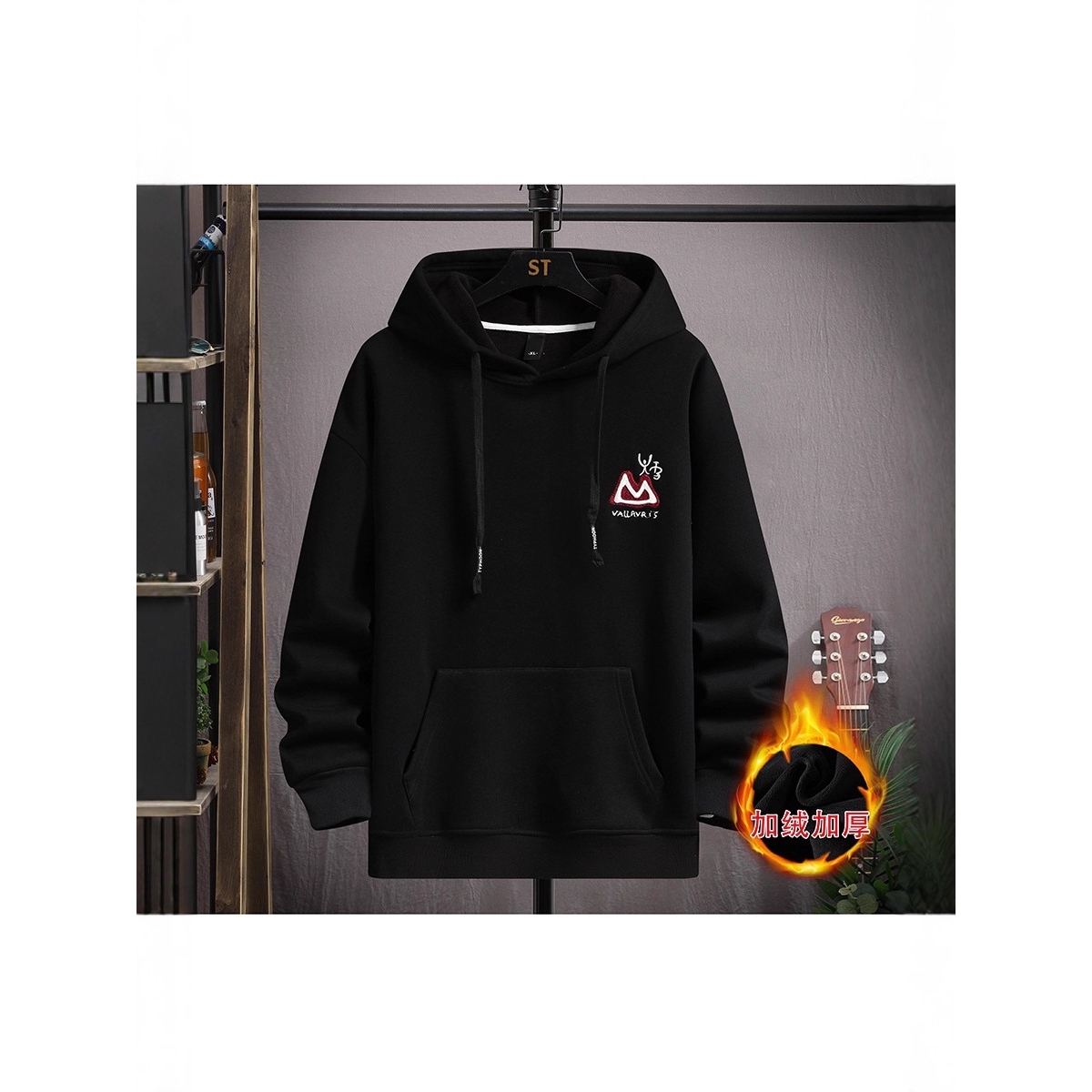 香港撤柜冬款卫衣外套男孩岁青少年初中高中学生加绒加厚连帽上衣