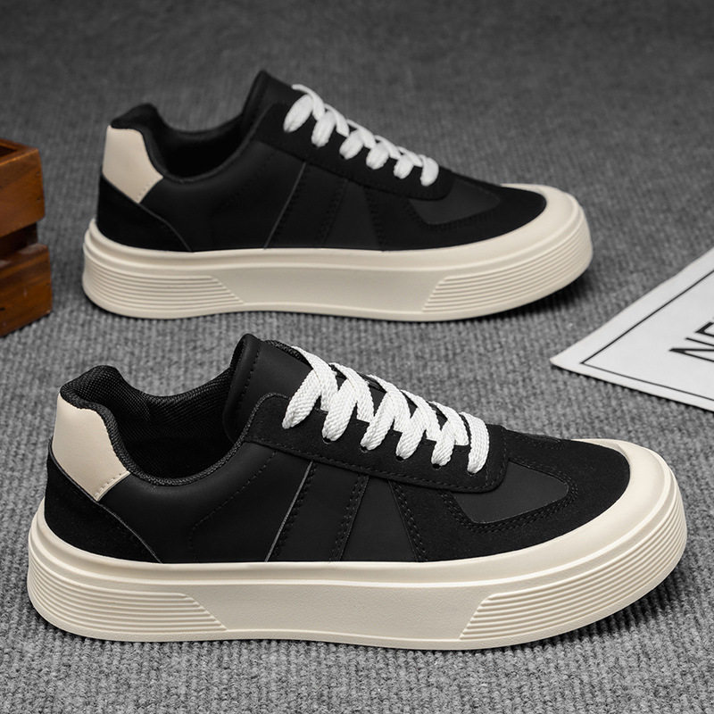 德国帆布鞋男款季新款男士厚底耐磨高级感上班工作轻便休闲潮鞋