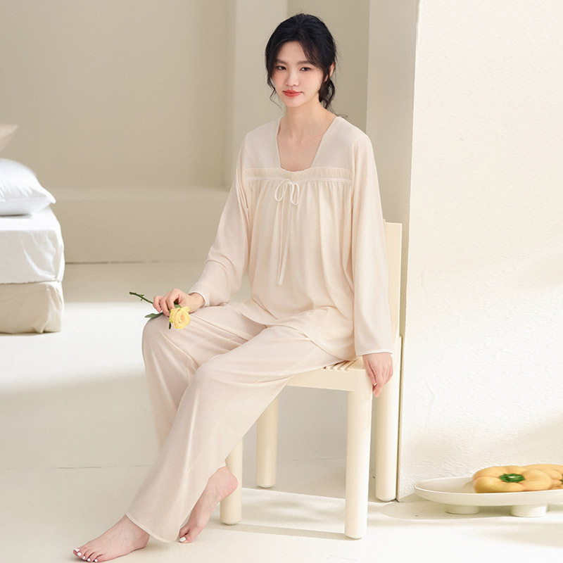 今年新品睡衣女季韩版长袖公主风纯欲宿舍学生可爱宫廷风家居服可