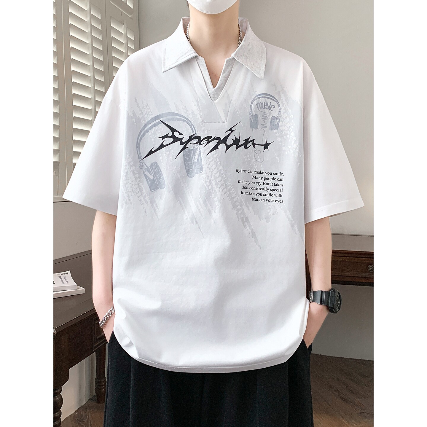 德国夏季短袖t恤男孩初中高中学生polo衫半袖青少年大童夏装冰丝