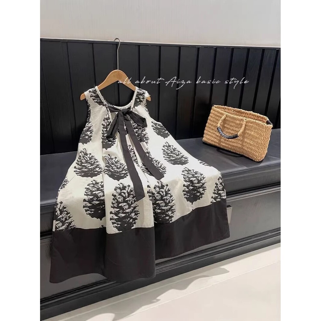 德国女童秋装拼接背心裙新款中大童韩版无袖吊带连衣裙休闲长裙潮