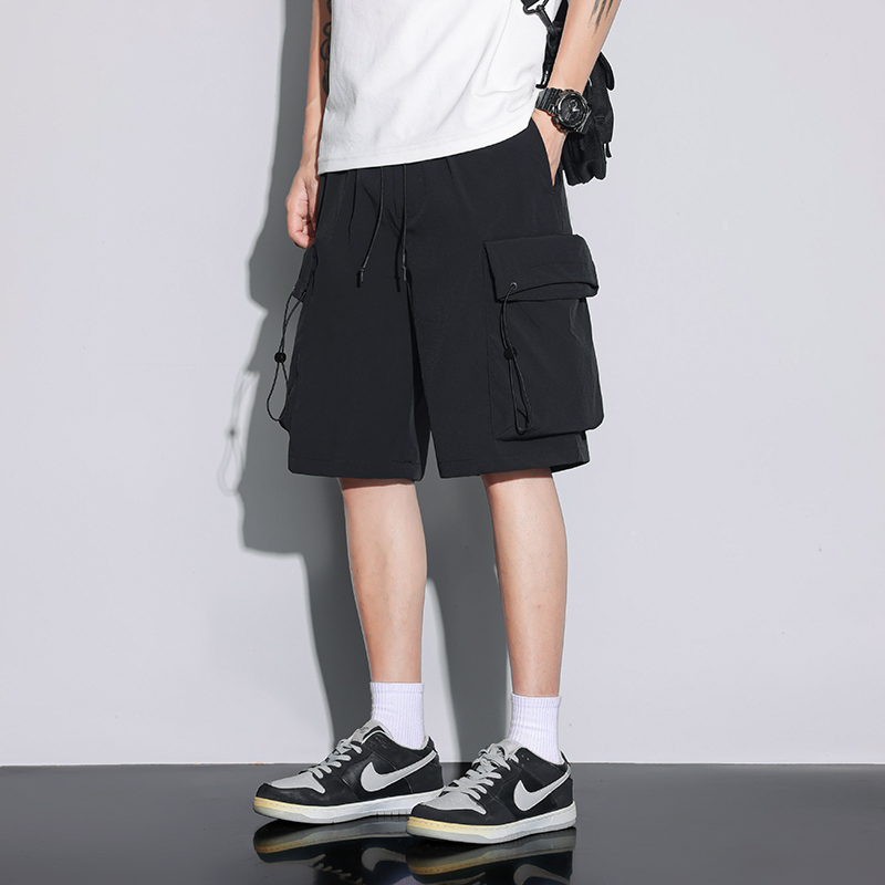 流行优选夏款潮流休闲运动短裤男生青少年初中学生裤子大童工装五