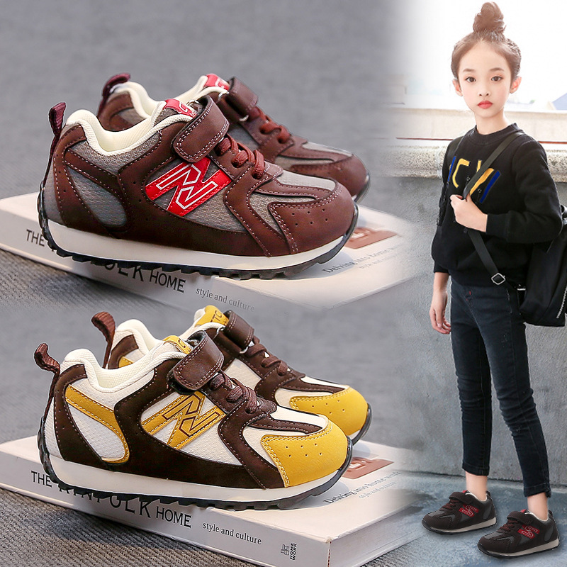 今年新品女童鞋子新款季儿童运动鞋中大童女孩轻便跑步软底阿甘鞋