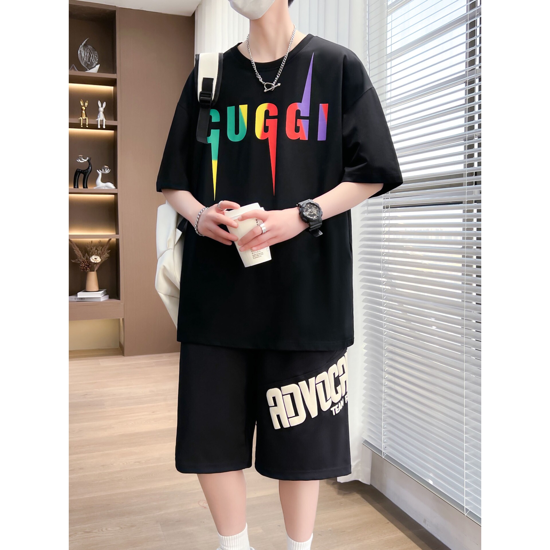 德国青少年夏季运动套装-岁胖男孩初中学生短袖t恤大童棉衣服