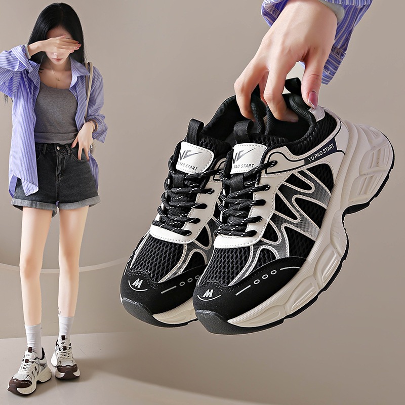 香港撤柜ins韩版新款老爹鞋女季学生运动跑步鞋休闲鞋厚底增高鞋