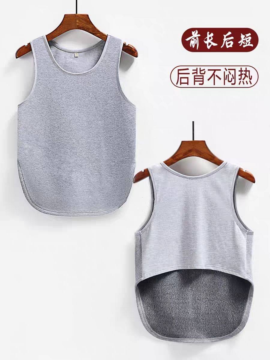 男女士加厚保暖背心加绒护肚暖胃成人肚兜无袖内搭秋冬大码300斤