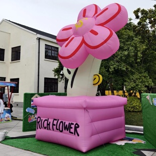 充气花朵气模有钱花充气模型商场美陈悬挂仿真植物气模毛绒卡通