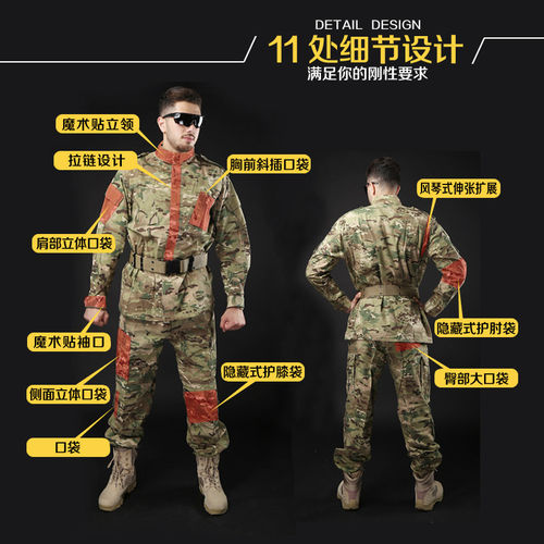 美式战术迷彩套服学生军