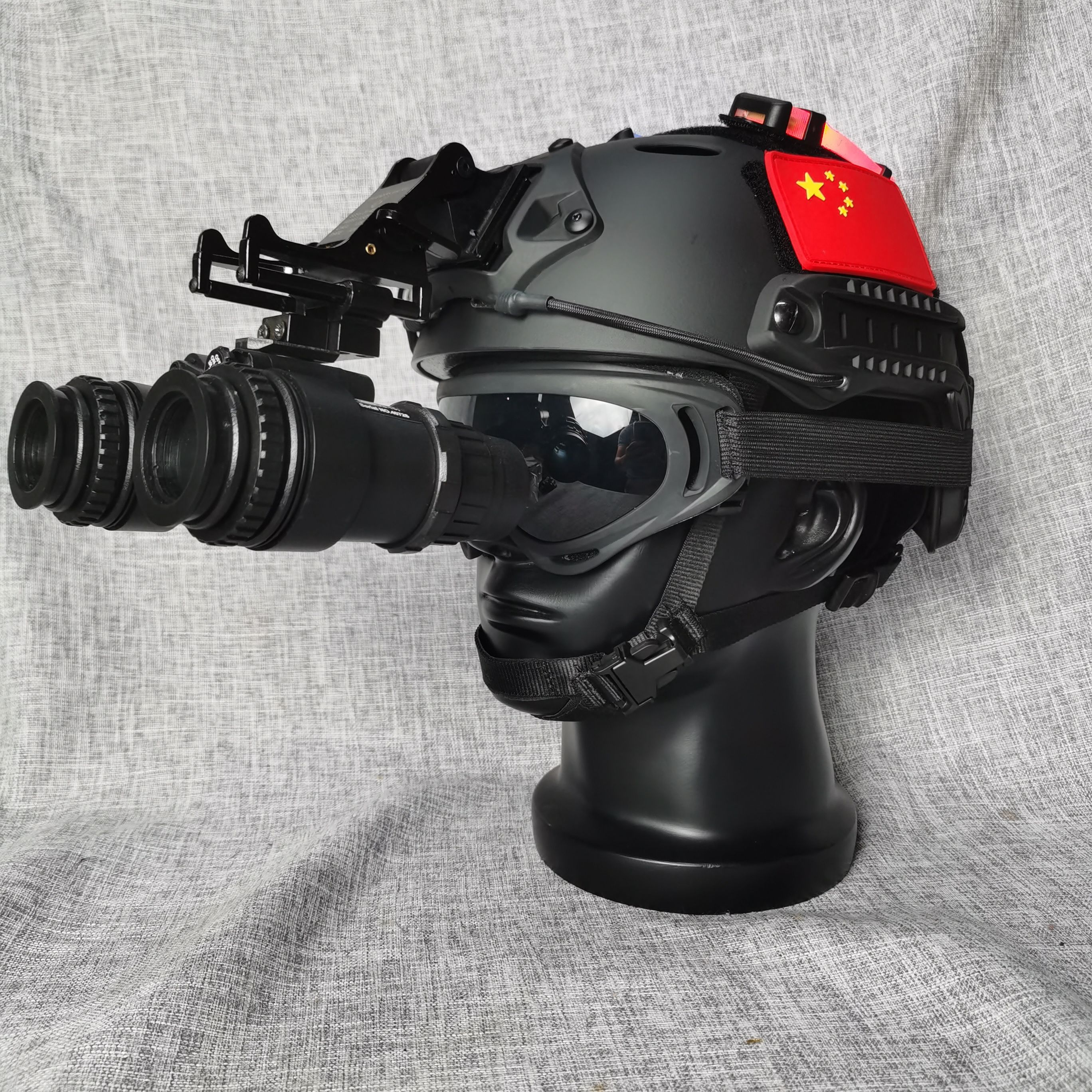 Fast PJ双目夜视仪模型套餐特种兵军迷野战户外CS战术盔双筒模型