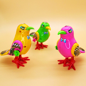 上链弦发条仿真跳跳鹰鸟玩具卡通动物婴幼儿童学爬益智网红2 4岁