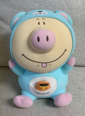 正版Porkchop&Friends猪扒家族公仔软体泡沫粒子Bee毛绒玩具