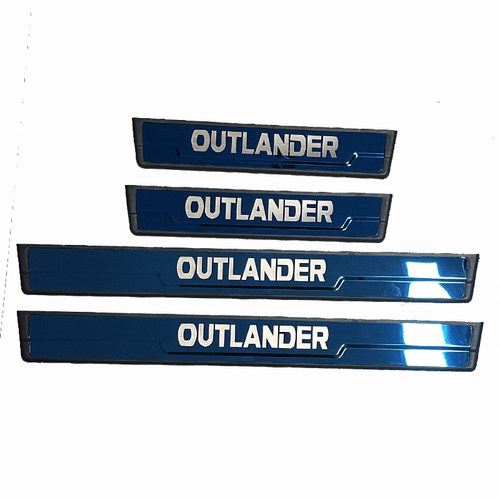 适用欧蓝德OUTLANDER前后排内置门槛条保护防踢防刮内饰汽车用品