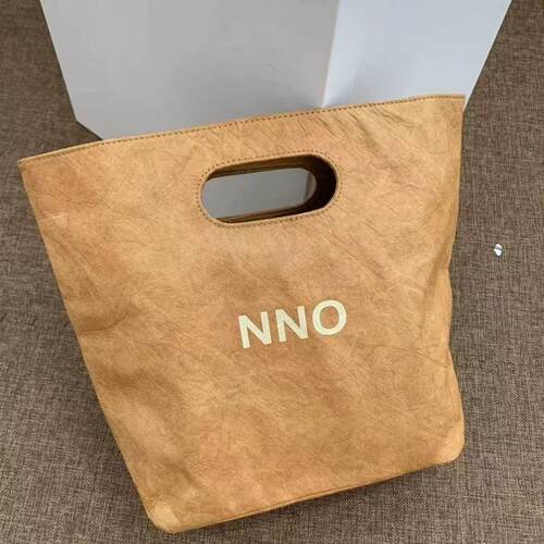 NNO上班极简牛皮纸包手拿包