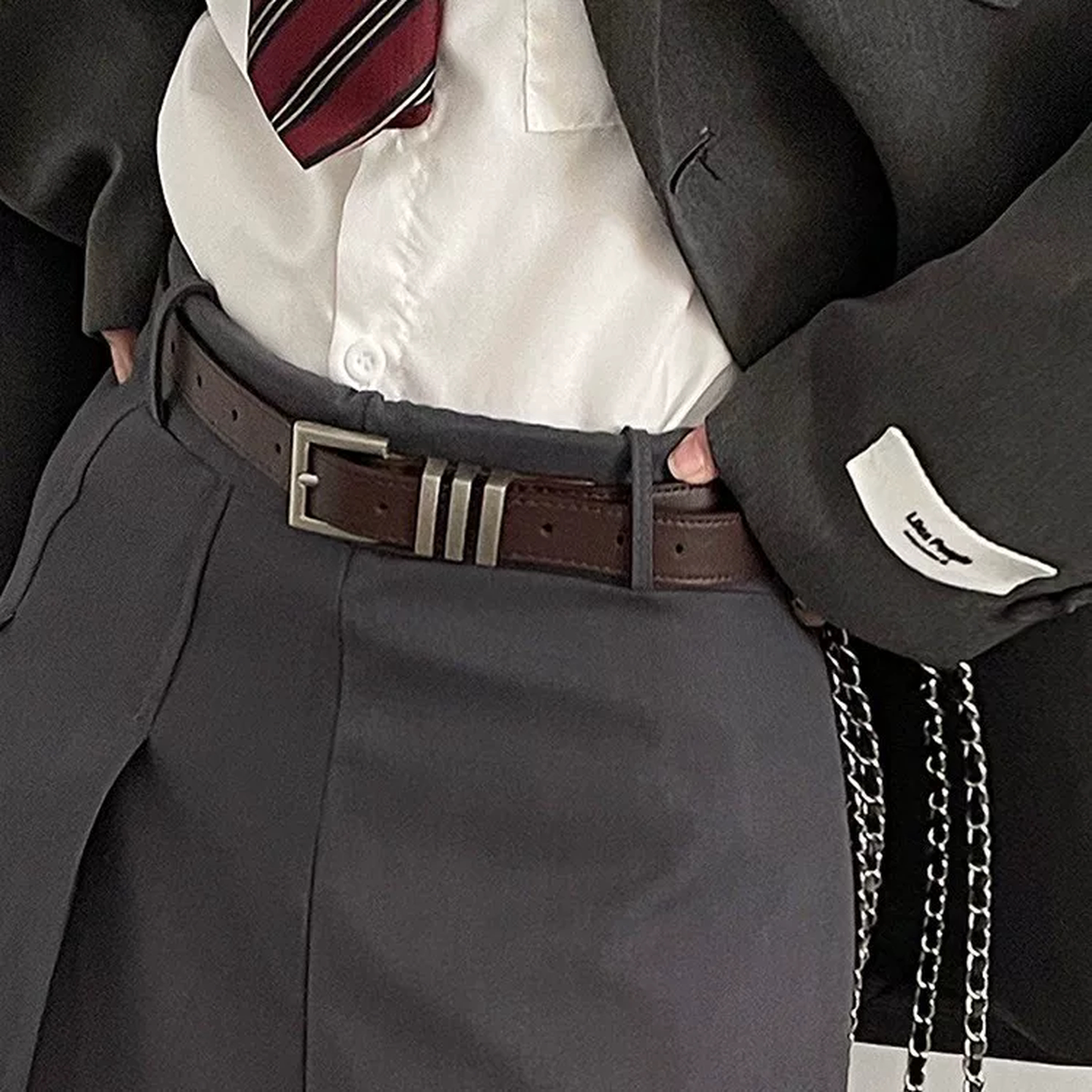 小众腰带女士夏季新款装饰配裙子百搭皮带欧美时尚黑简约韩系白色