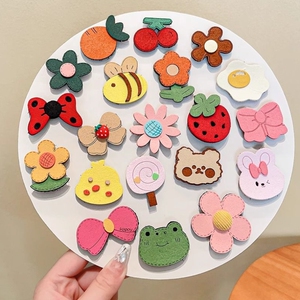 小婴儿胎毛魔术贴头饰女宝宝发卡不伤发碎发神器儿童刘海贴发夹发