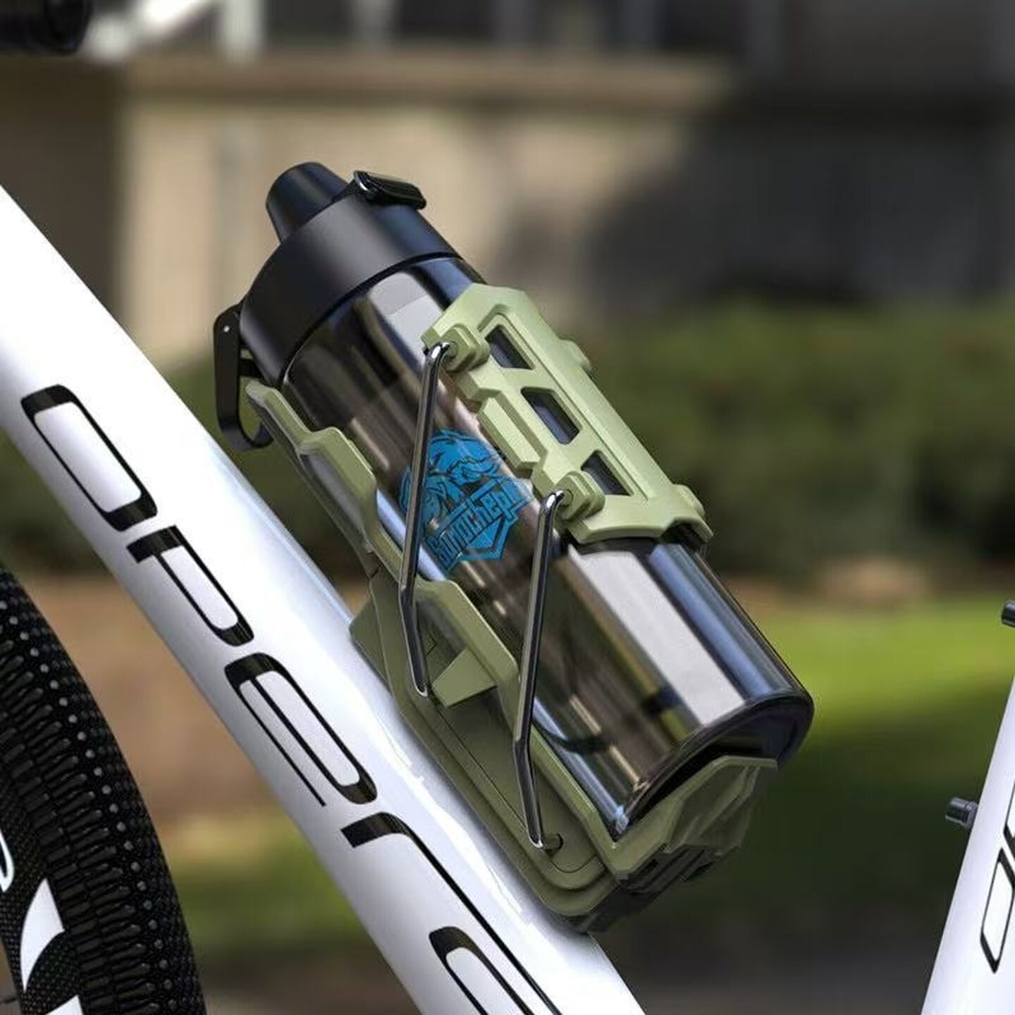自适应折叠水杯架电动车水杯架摩托车支架自行车踏板通用水壶支架