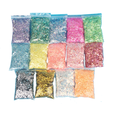 diy亮片玻璃不规则贝壳纸