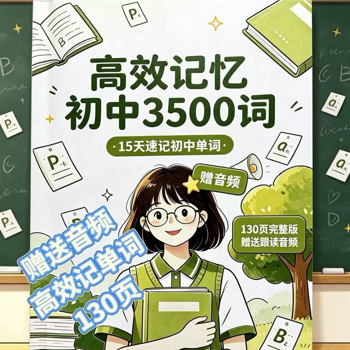 初中15天牢记3500词趣味漫画音频