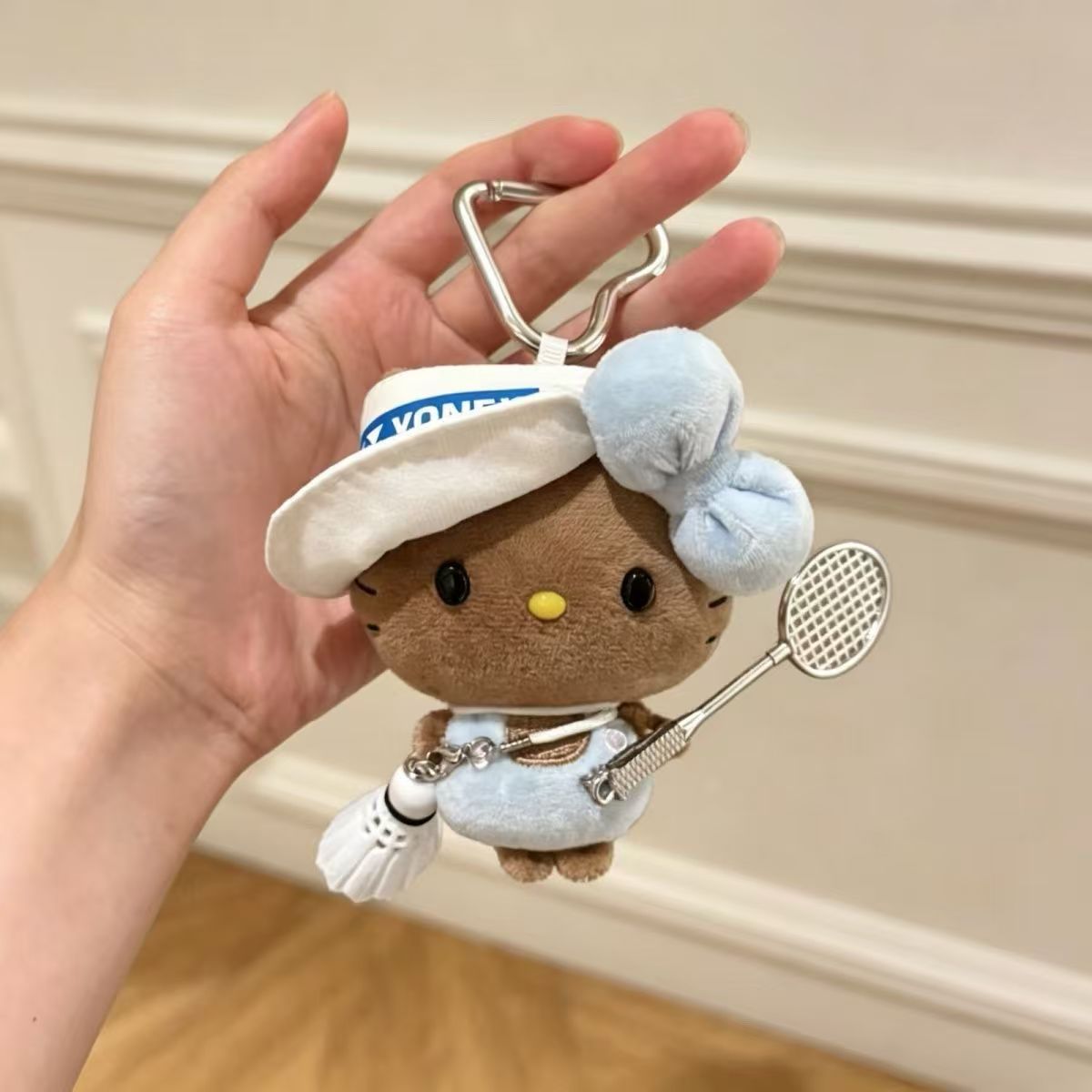可爱黑皮Kitty毛绒挂件钥匙扣