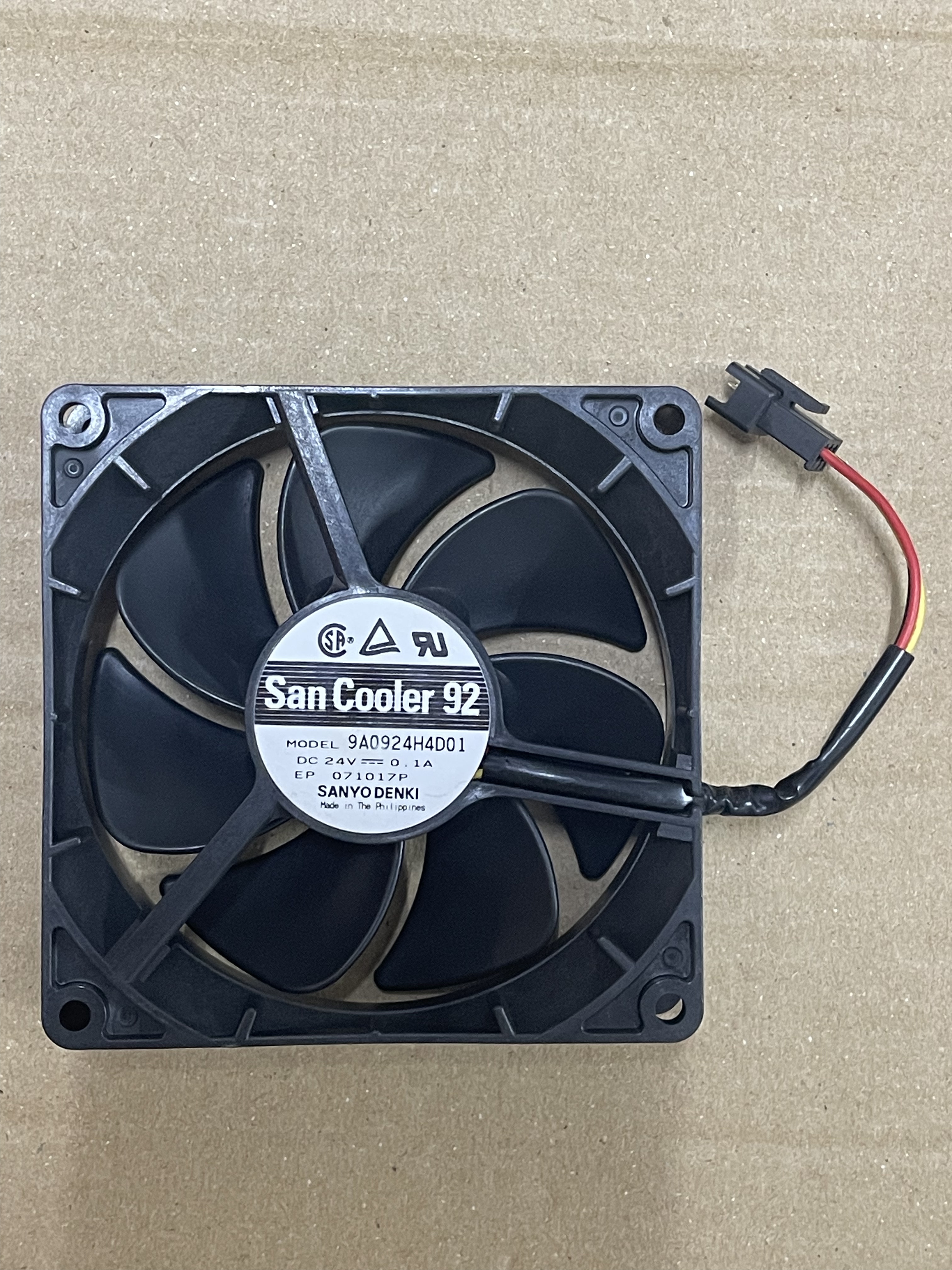 原装正品9A0924G4D01 24V 0.1A 三线9厘米逆变频器机箱报警风扇