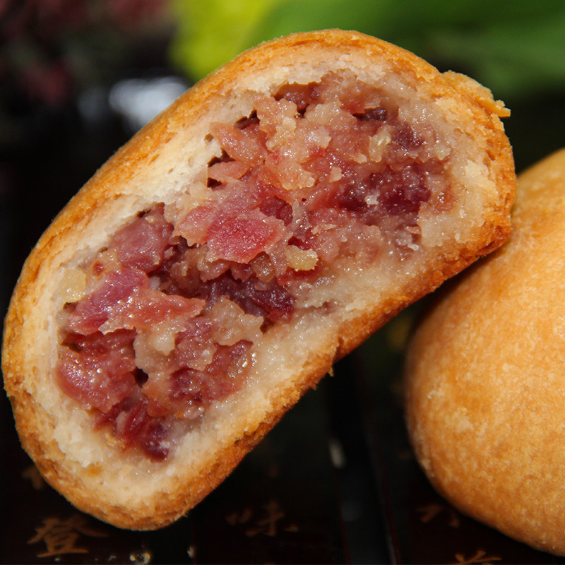 云腿月饼云南火腿馅滇式特产金兰世家酥皮月饼中秋礼盒装送礼