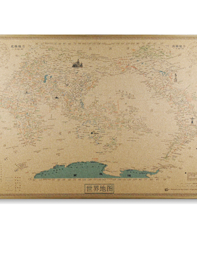 软木板世界地图旅行打卡复古中国旅游挂图扎钉标足迹复古照片墙