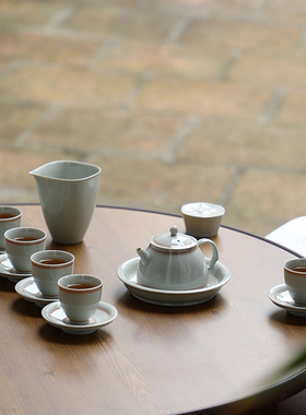 北溪堂 复古茶具功夫茶具整套茶壶茶杯家用陶瓷礼品可定logo套装