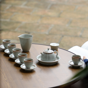 北溪堂 复古茶具功夫茶具整套茶壶茶杯家用陶瓷礼品可定logo套装