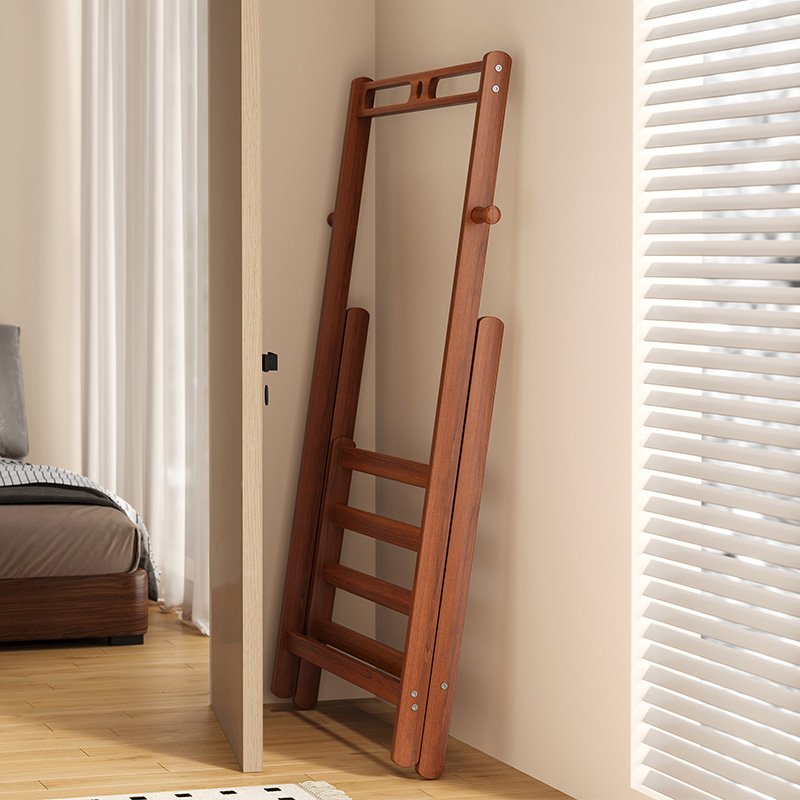 衣帽架落地卧室家用可折叠挂衣架室内放衣架房间简易立式晾衣架子