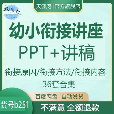 幼小衔接讲座ppt课件模板家长课堂培训机构幼儿园大班家长会讲稿