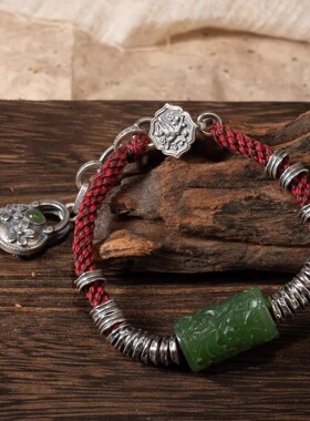 S925纯银新中式国风盘缠手链