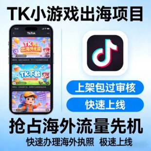TikTok小游戏出海风口对接流量主刷广告赚钱变现快速上架快速盈利