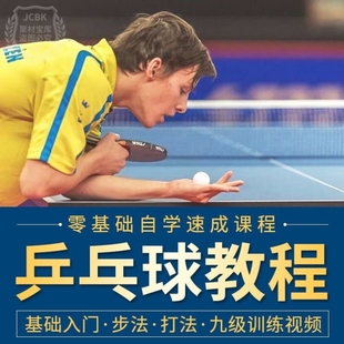U盘教程乒乓球自学视频教学入门到专业动作训练技巧培训全套优盘