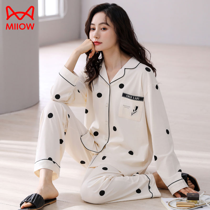 猫人睡衣女士纯棉可外穿加大码