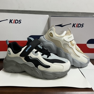 超轻便防滑底 运动鞋 25年春秋新款 调色盘尔er克双网男童儿童跑步鞋