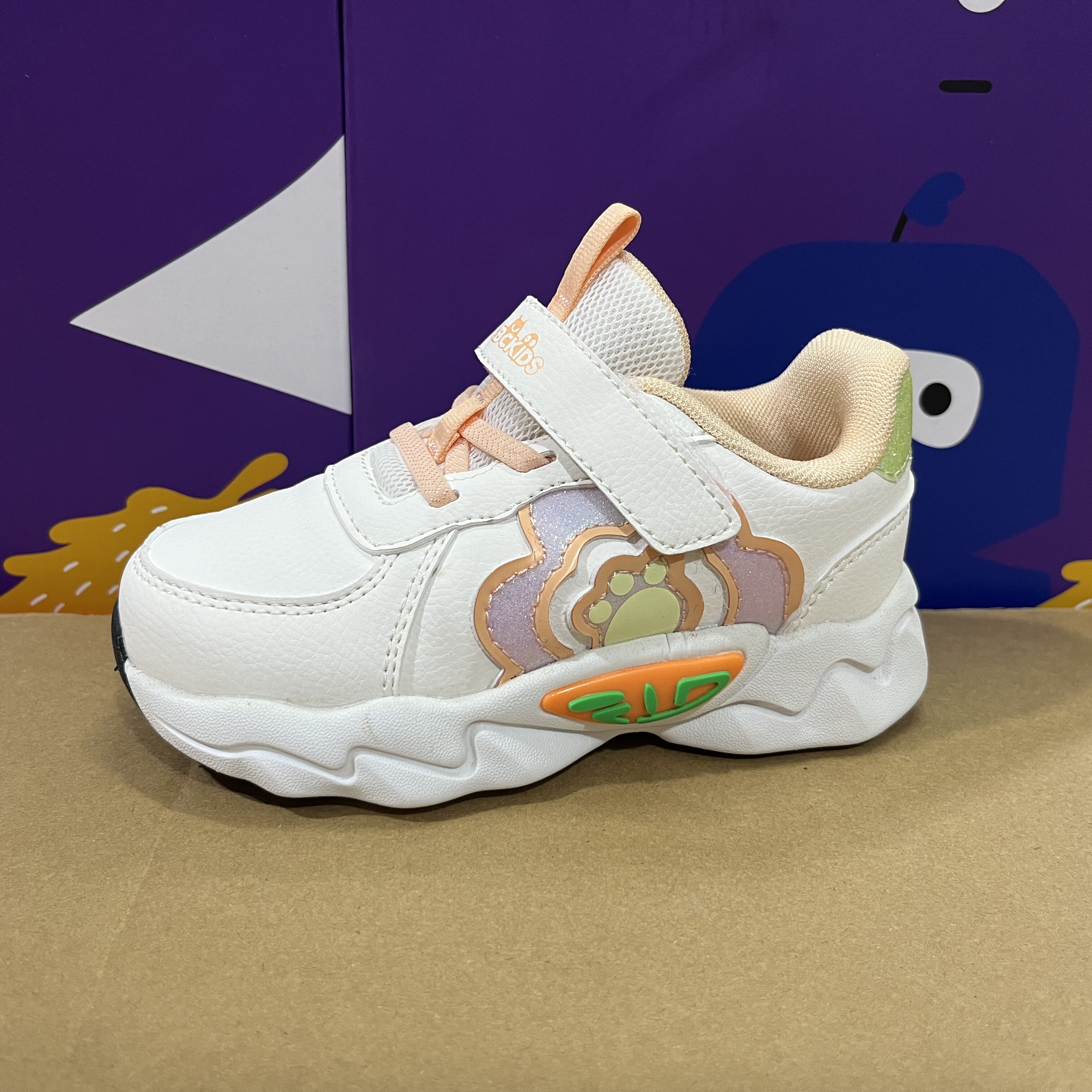 撤柜 春秋新款ABC童鞋宝宝鞋儿童运动鞋女童防水皮面轻便防滑底