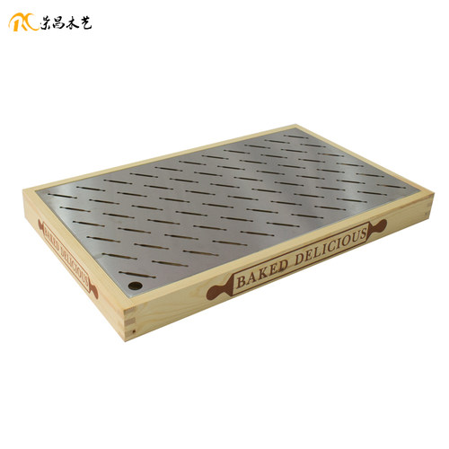 面包店烘焙坊托盘实木展示架欧包筐点心托架陈列道具软装收纳盘