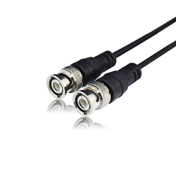 免焊接BNC接头监控同轴信号视频线配件带尾线BNC公头