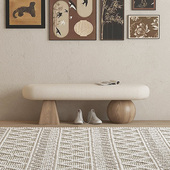 北欧换鞋 凳家用入户门口穿鞋 凳床尾凳原木风试衣间长凳民宿长椅子