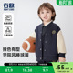 儿童衣服上衣 新款 右欧童装 女童棒球服外套男童撞色复古夹克春秋装