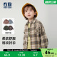 新款 右欧女童格子衬衫 男童儿童衬衣春秋季 磨毛衬衫 上衣 洋气童装