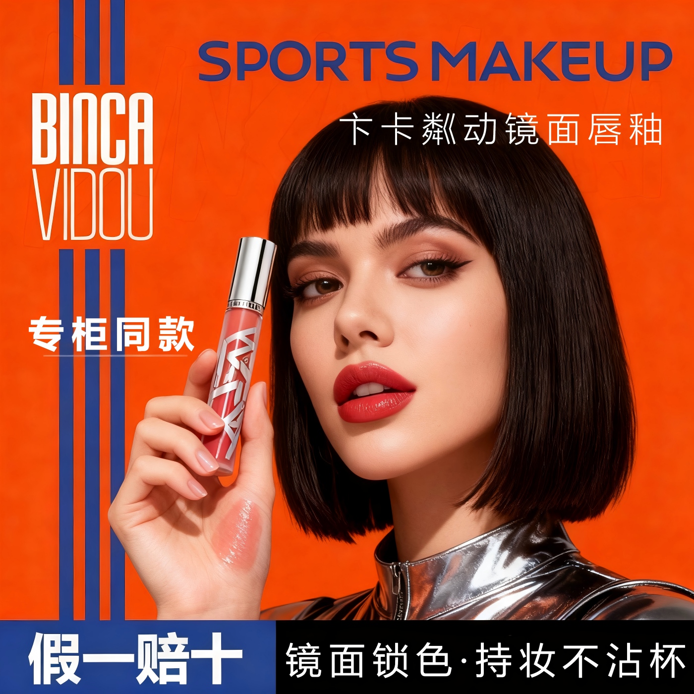 卞卡粼动镜面唇釉保湿抗皱