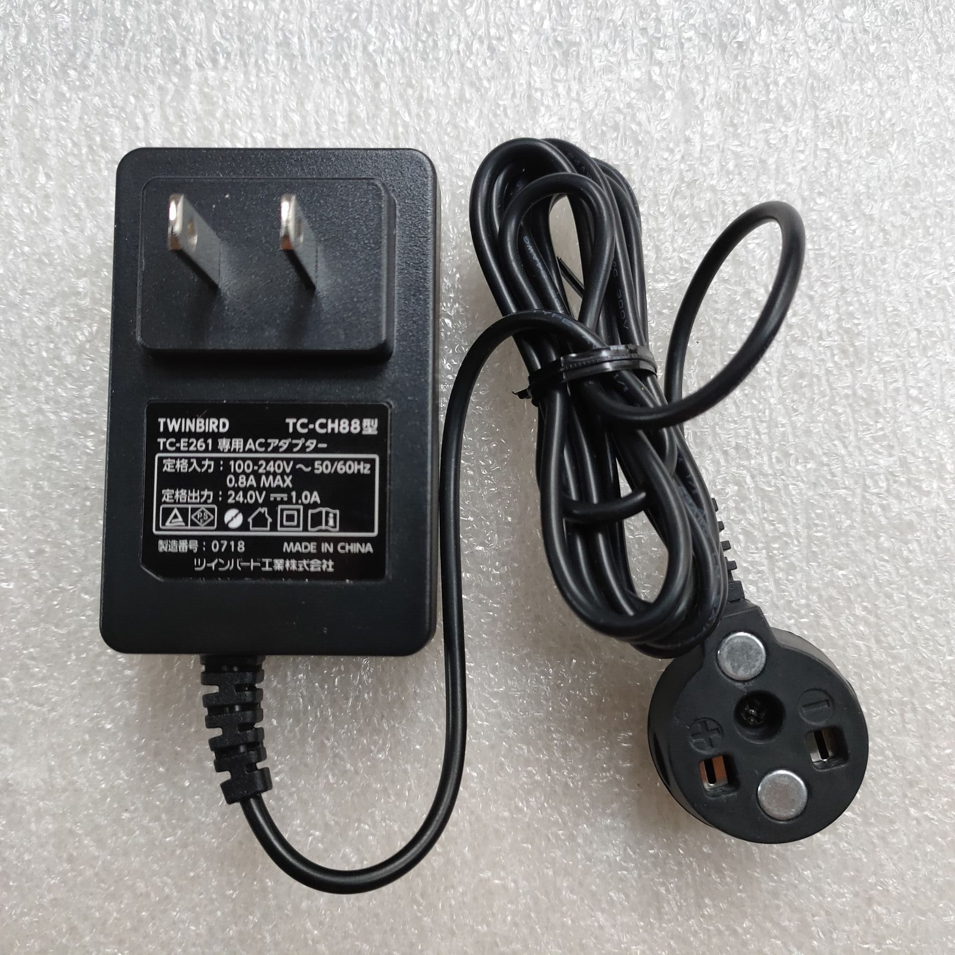 日本TWINBIRD双鸟24V1A吸尘器电源适配器TC-CH88 TC-E261充电器