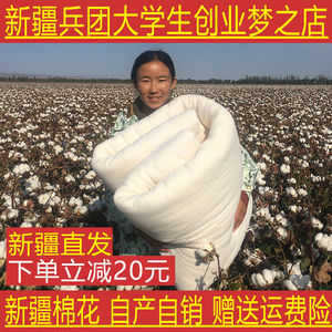 新疆长绒棉花被子全棉絮100%加厚保暖冬被芯双人优质床垫被纯棉被