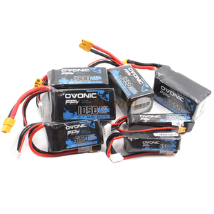 ovonic欧牌蓝标fpv穿越机电池870mAh 14.8V 4s  150C