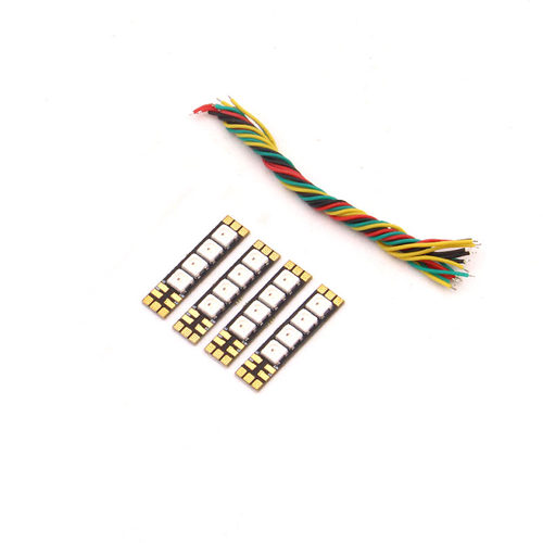 全新清仓HGLRC W554A LED灯板 穿越机FPV可编程RGB 幻彩灯板4片装